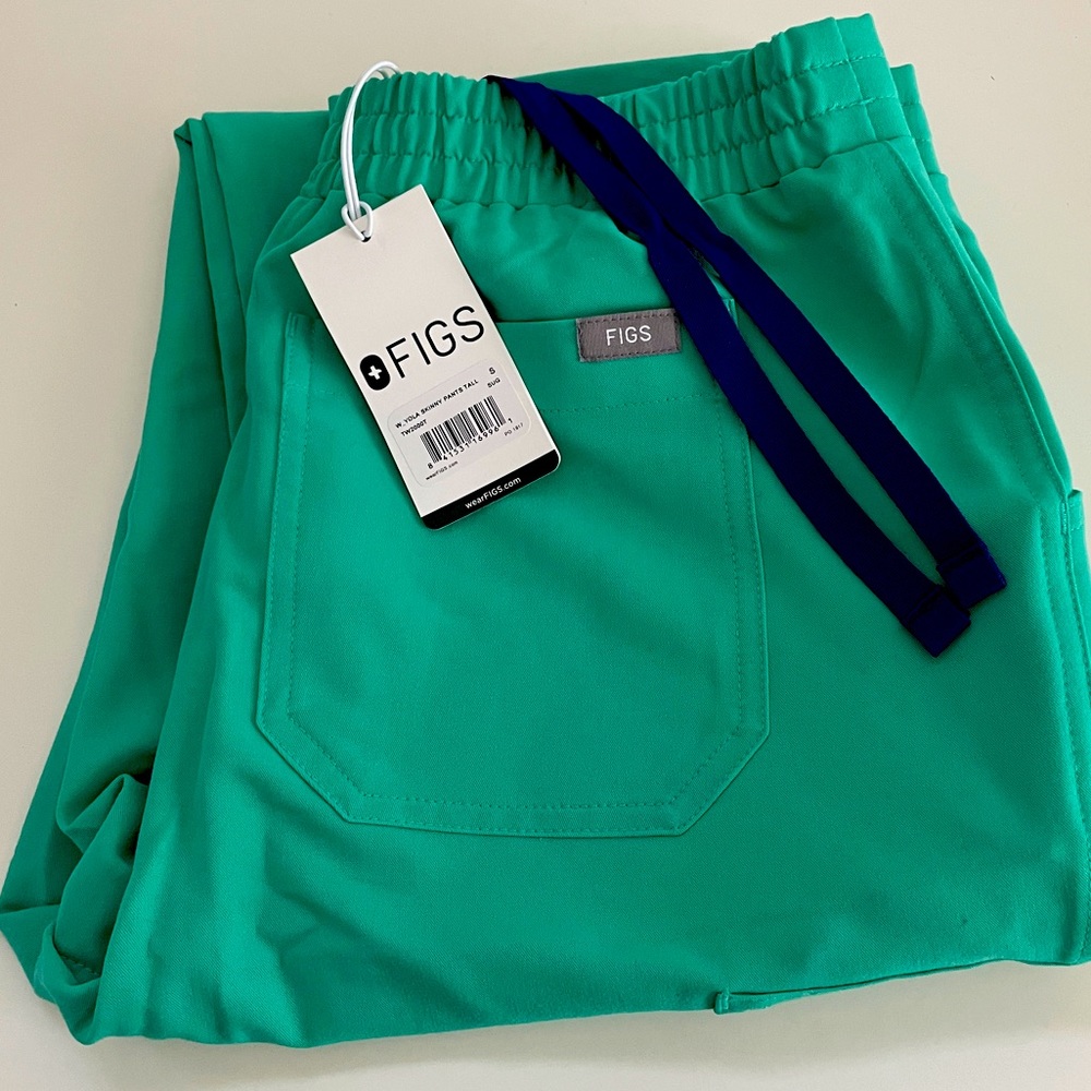 NWT FIGS SURGICAL GREEN YOLA SCRUB PANTS LIMITED EDITION